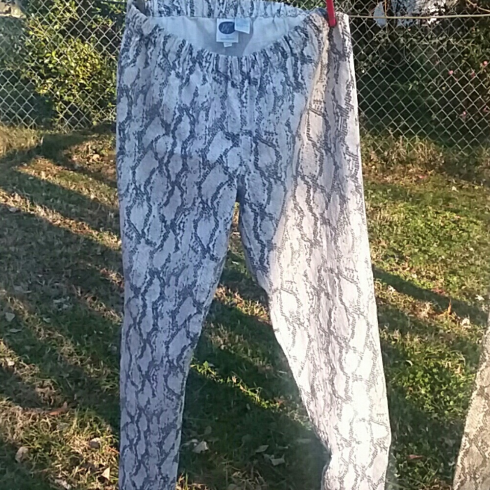 Croc design skinny pant